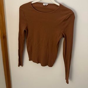 Cotton on long sleeve ribbed tee